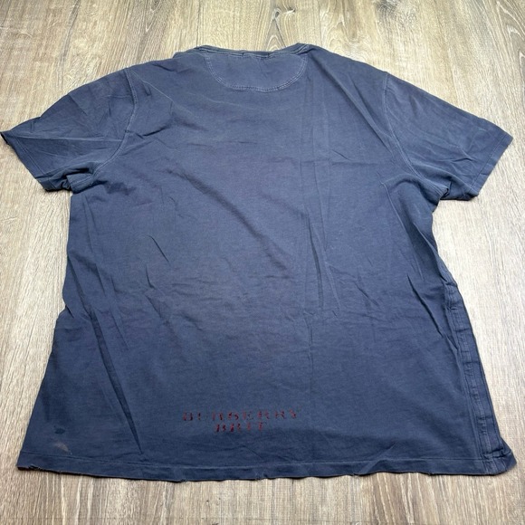 Burberry Brit Short Sleeve Crew Neck T Shirt Men's Size XL Graphic Logo - Picture 11 of 15